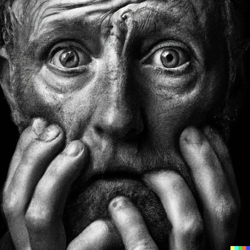 a representation of anxiety, photograph taken by Lee Jeffries